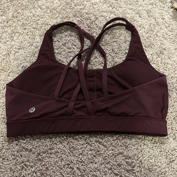 lululemon maroon energy bra - Picture 2 of 2